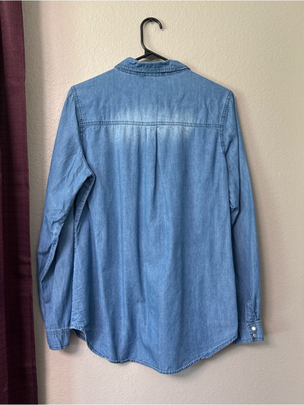 #818 Japna Chanbury Long Sleeve Snap front Shirt Size Large - Picture 8 of 8